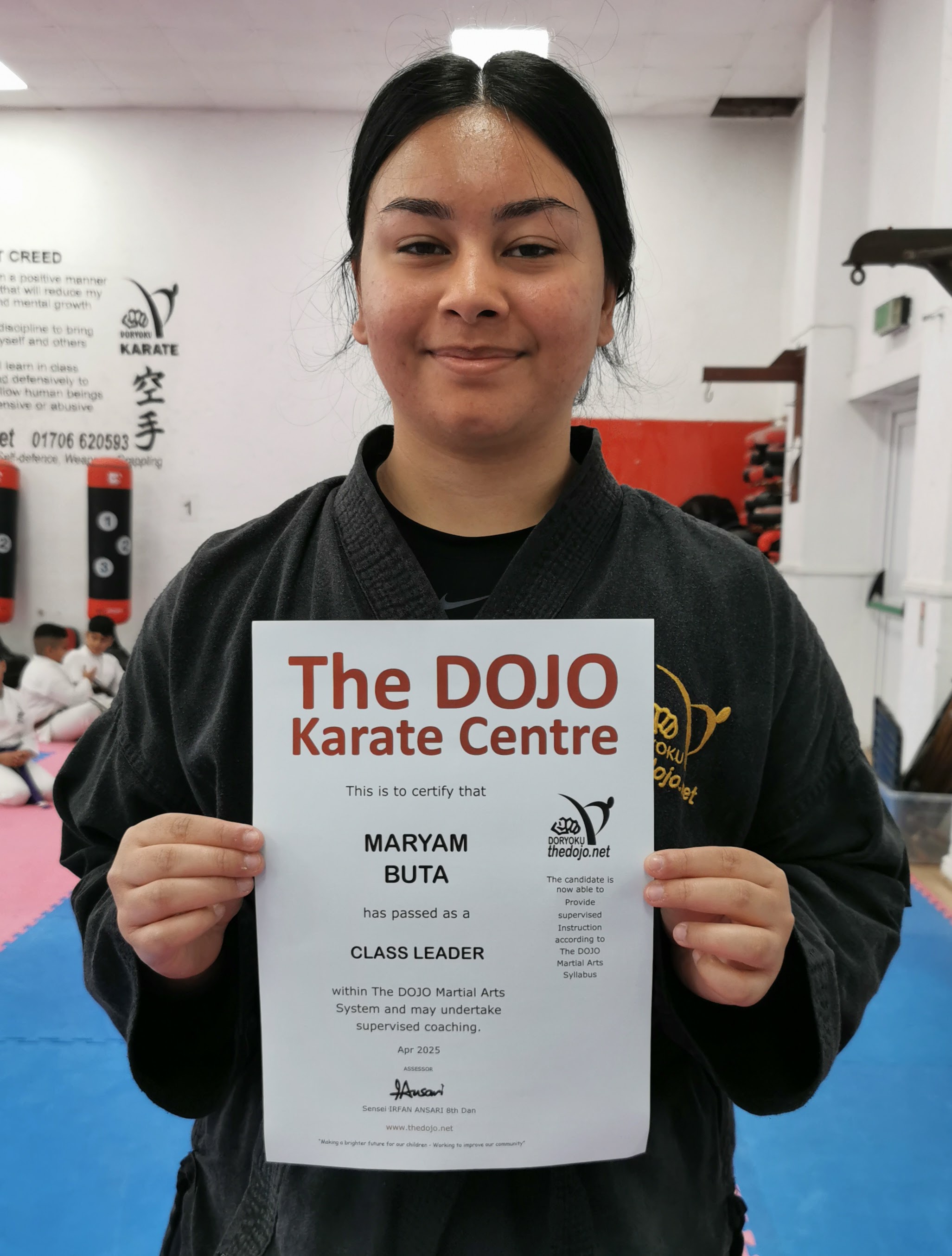 CLASS LEADER Qualifications for Maryam and Alfie