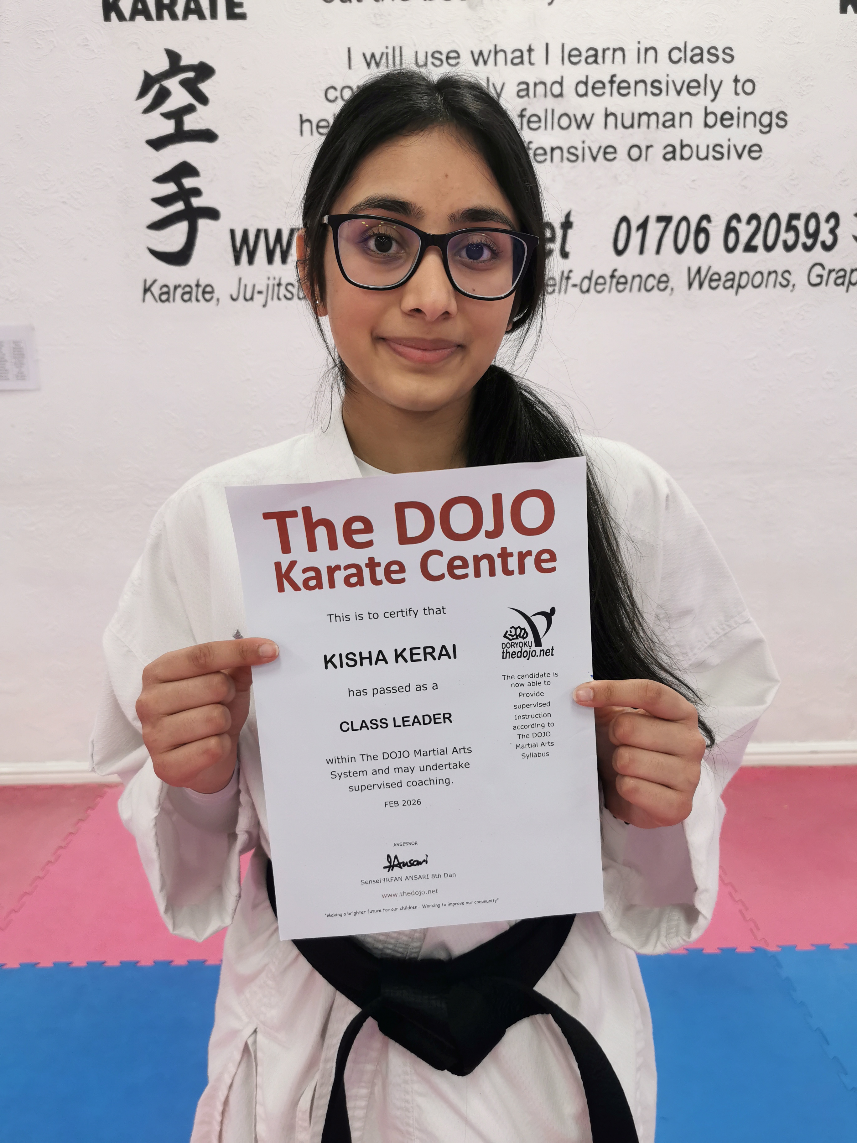 Kisha becomes CLASS LEADER